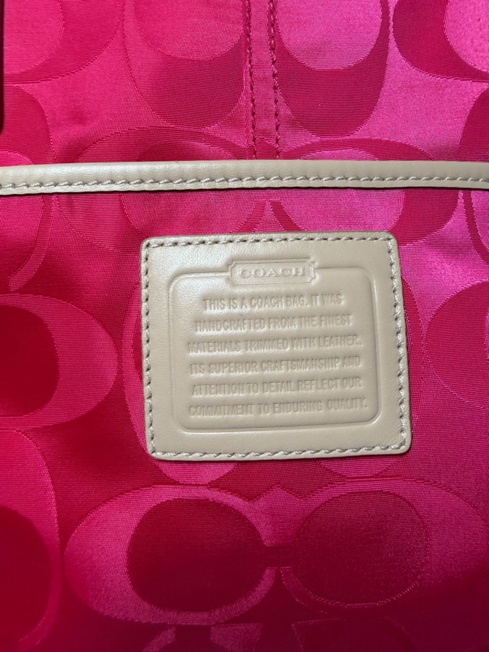Coach pink shoulder Bag - Picture 3 of 11